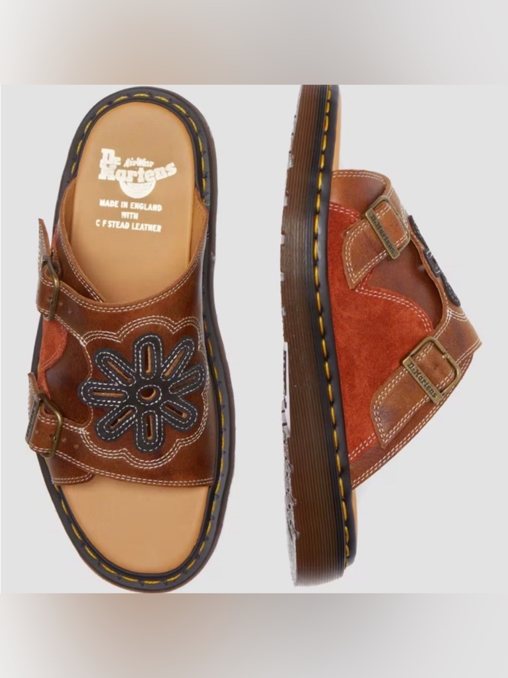 Dr. Martens Dayne Flower Sandal in Brown - Women’s Size 9 NWT